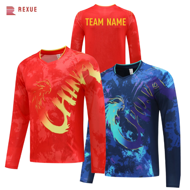 Table Tennis Logo - China Dragon Long Sleeve Table Tennis