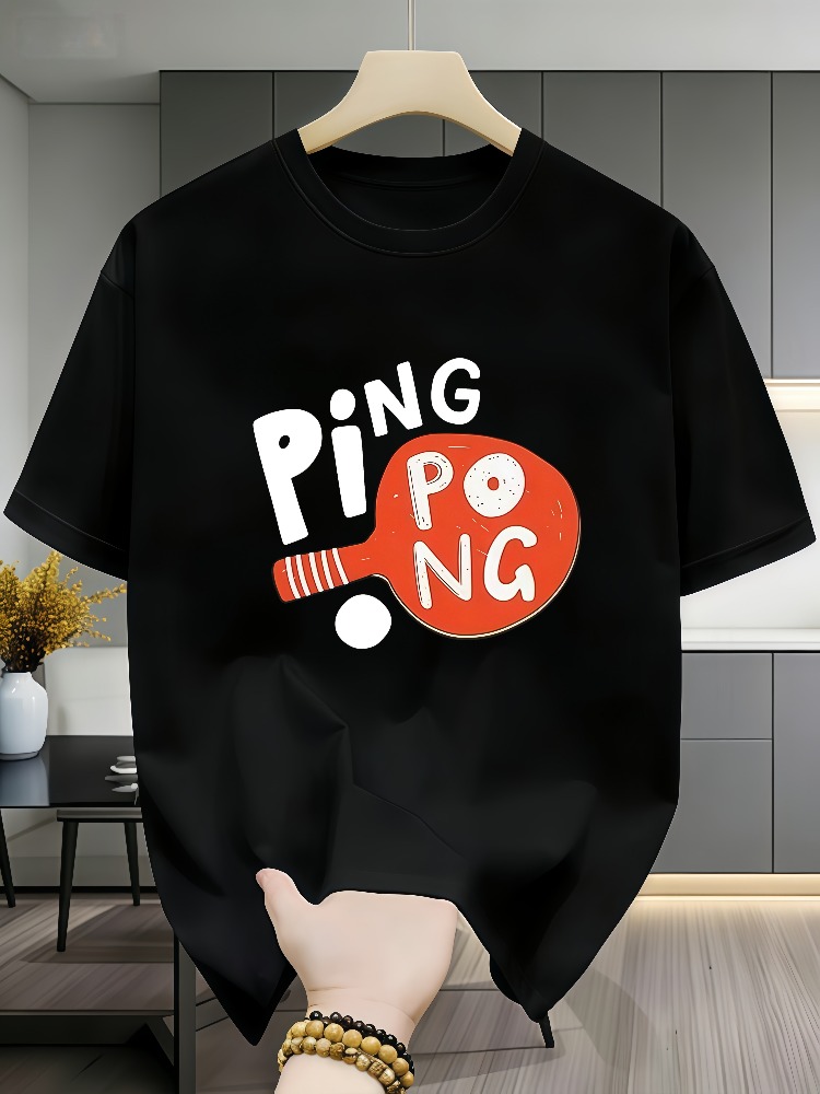 Men Casual Table Tennis Graphi - Table Tennis Graphics ulasan dan harga