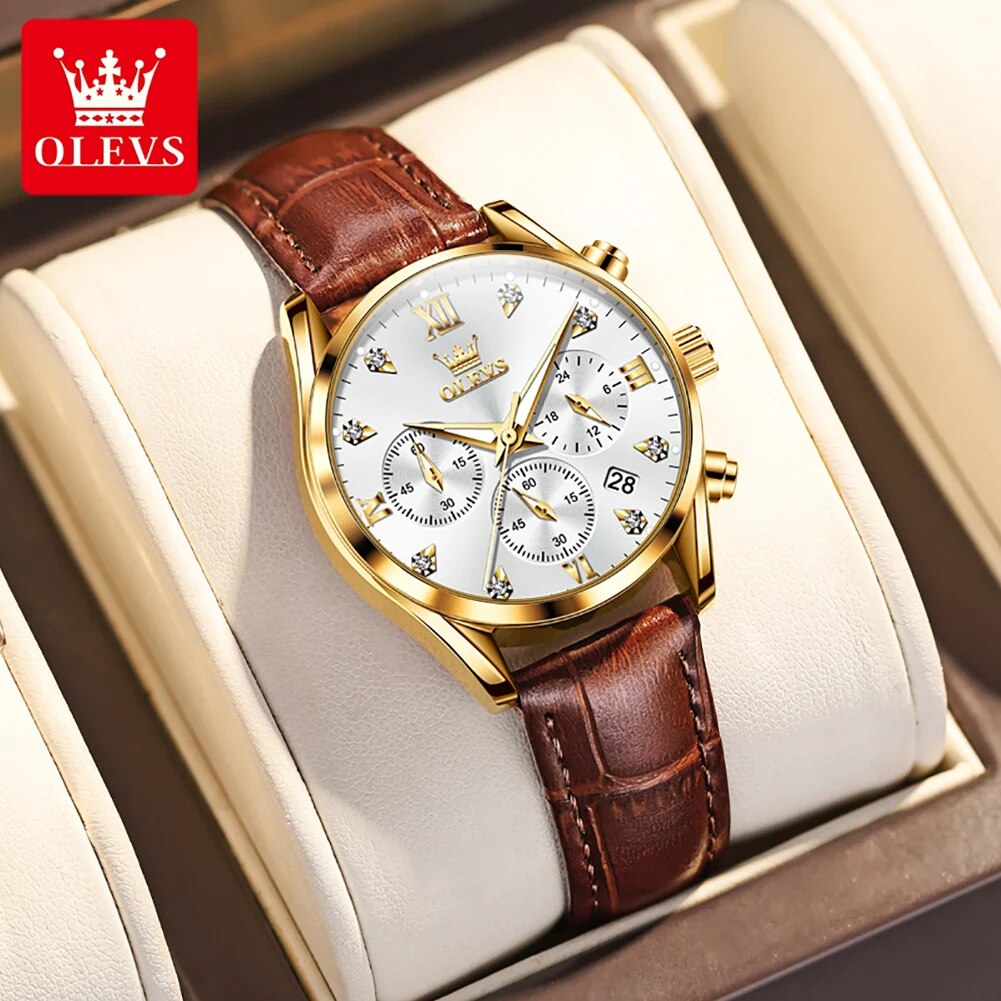 OLEVS 5523 Women's Watches Lea - Edge Tape Roll ulasan dan harga