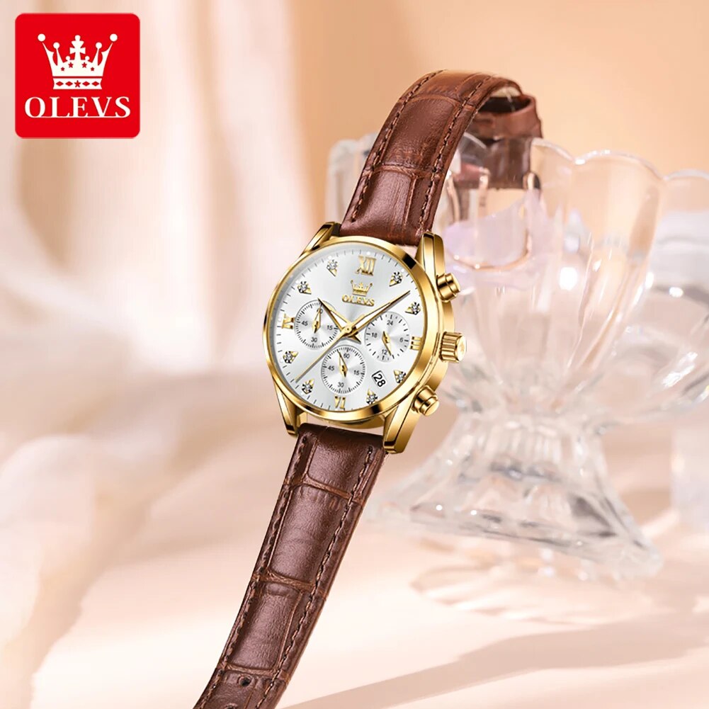 OLEVS 5523 Women's Watches Lea - Edge Tape Roll ulasan dan harga