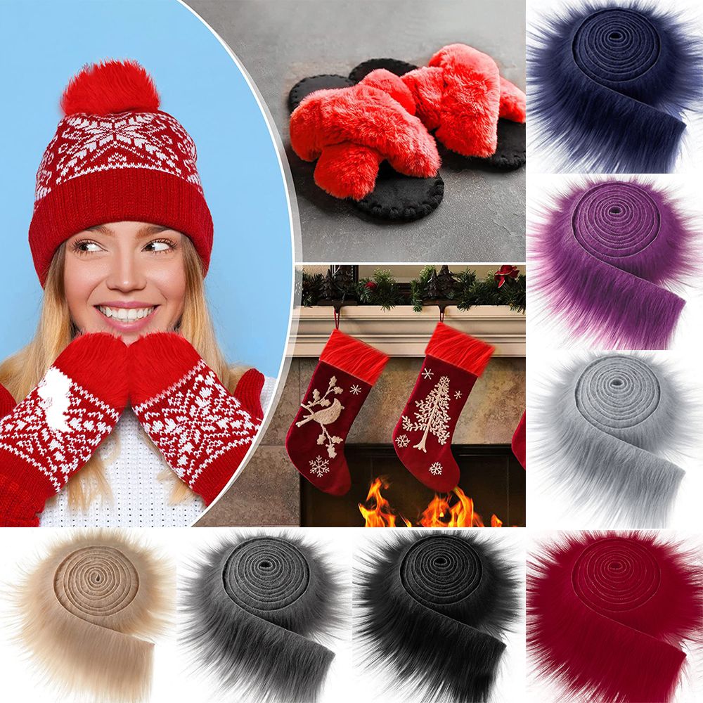 Muiltcolor Long Plush Fur  Tri - Edge Tape Roll ulasan dan harga