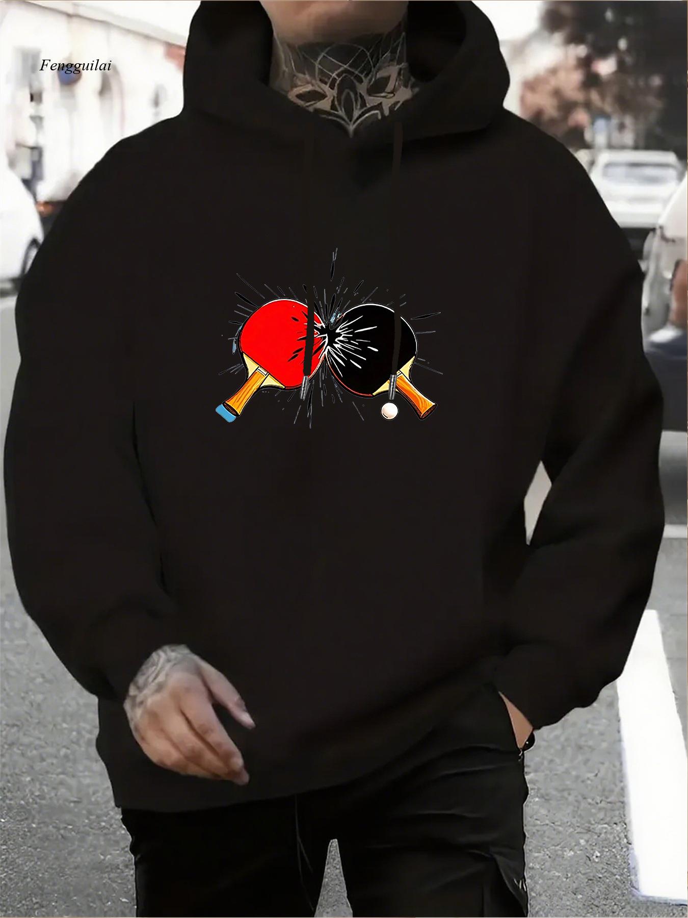 Ping Pong Smash Graphic Hoodie - Table Tennis Graphics ulasan dan harga
