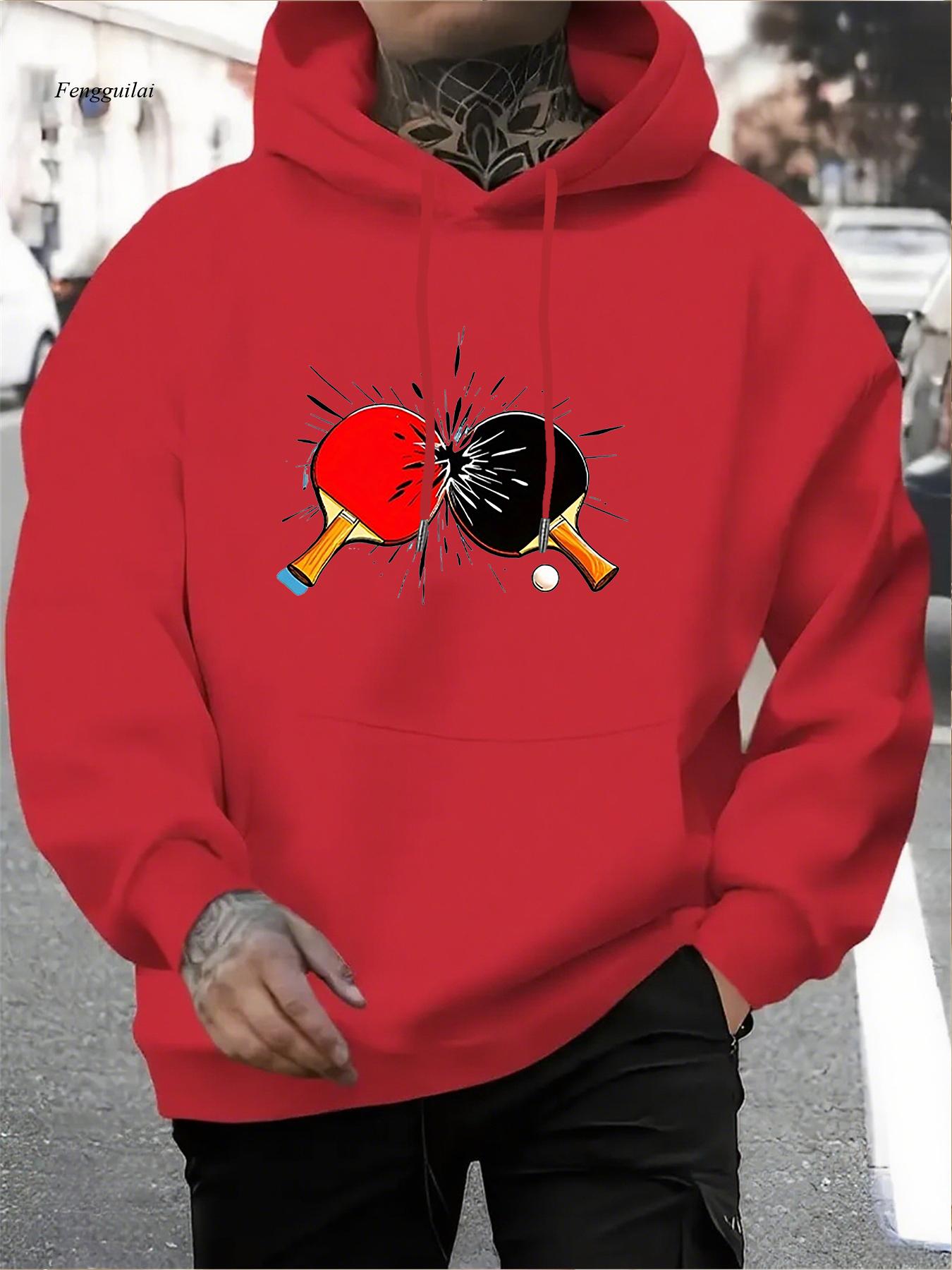 Ping Pong Smash Graphic Hoodie - Table Tennis Graphics ulasan dan harga