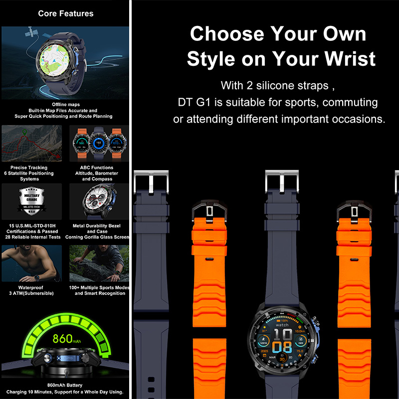 Outdoor Sports Watch DTG1 Offl - Table Tennis World ulasan dan harga