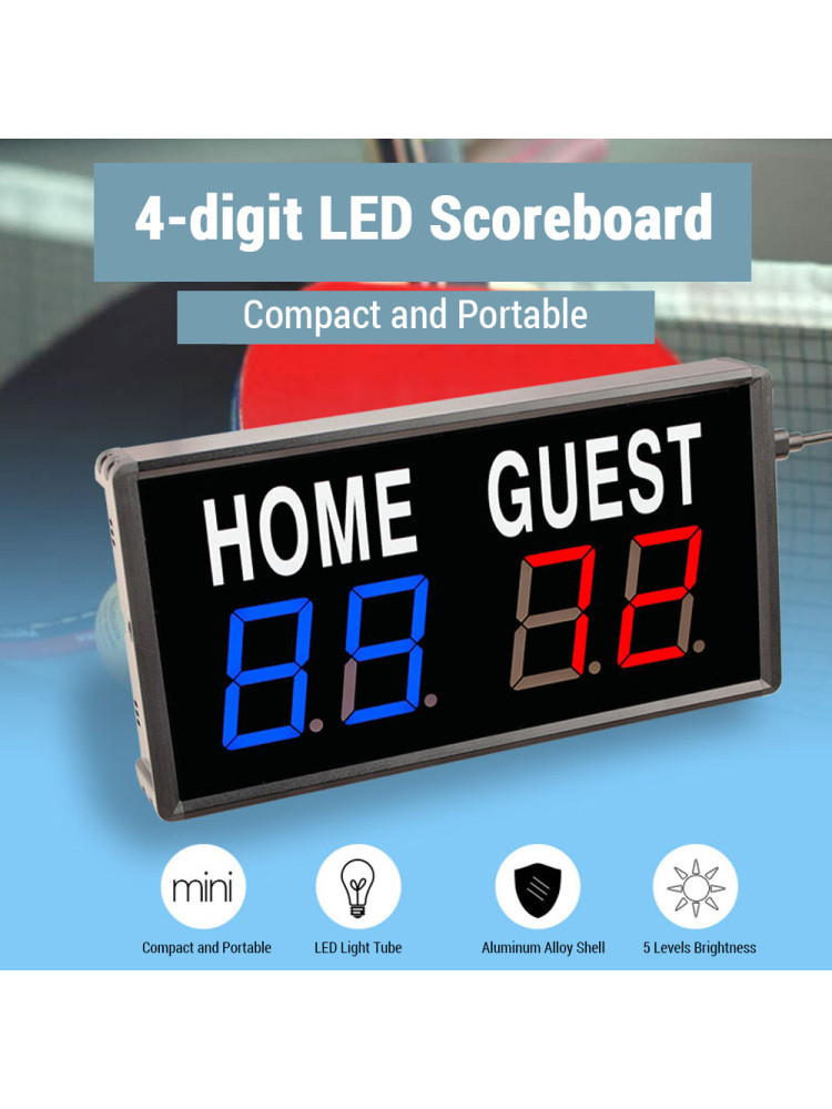 4-Digit LED Electronic Score K - Table Tennis Flash ulasan dan harga