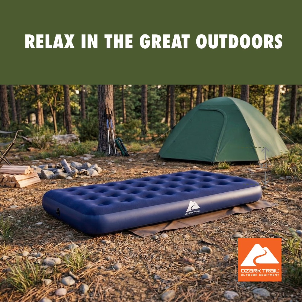 Twin Air Mattress 10 Inch Air  - Table Tennis Double ulasan dan harga