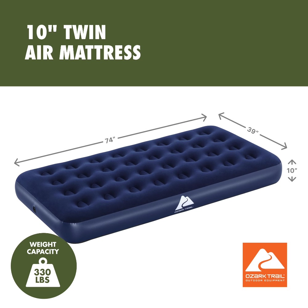 Twin Air Mattress 10 Inch Air  - Table Tennis Double ulasan dan harga