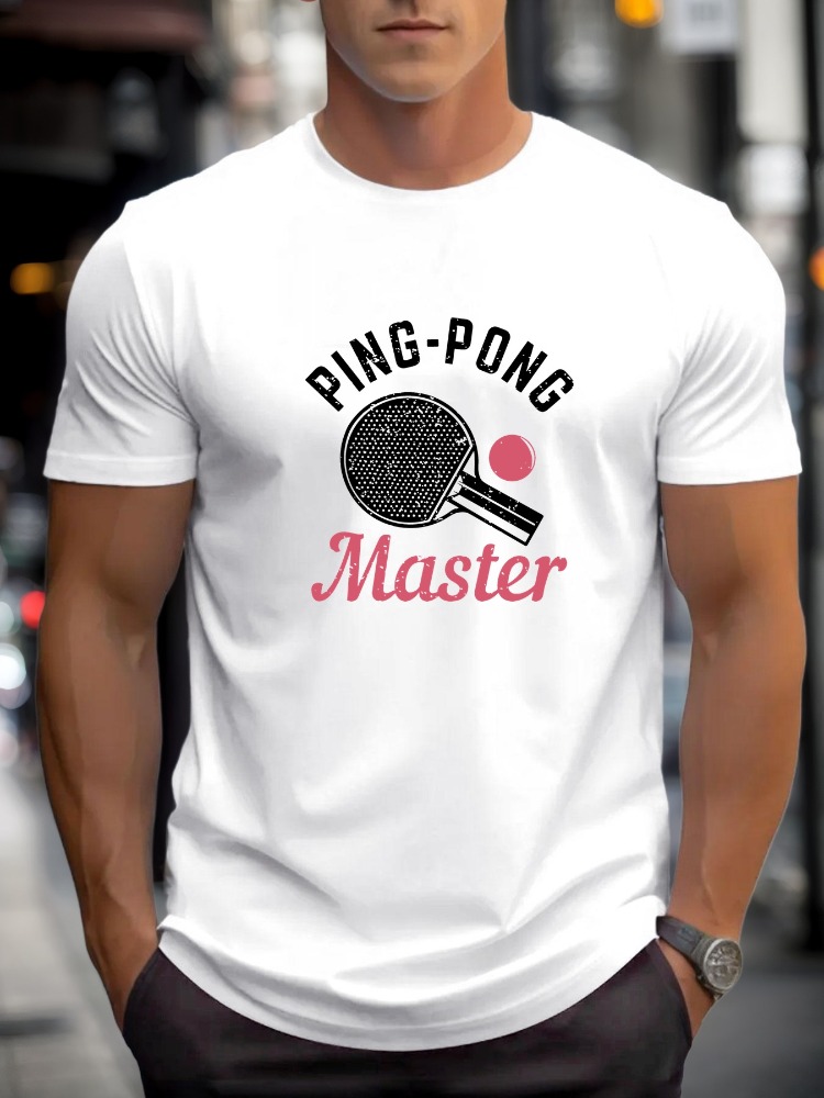 Mens Tee Ping Pong Master Tabl - Table Tennis Graphics ulasan dan harga