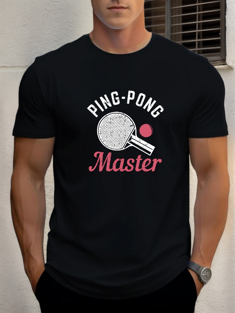 Mens Tee Ping Pong Master Tabl - Table Tennis Graphics ulasan dan harga