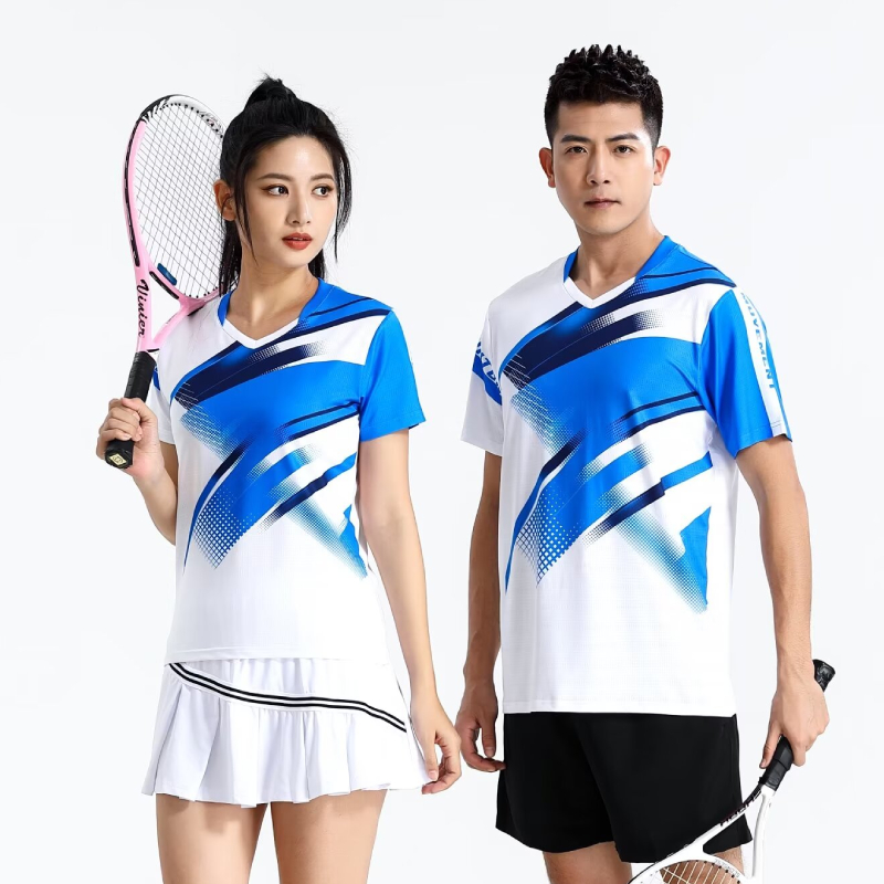 White Blue Table Tennis Clothe - Table Tennis Logo ulasan dan harga