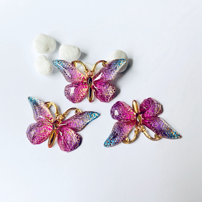 10Pcs NEW 38*22mm Butterfly Pl - Butterfly Rubber Sheet ulasan dan harga
