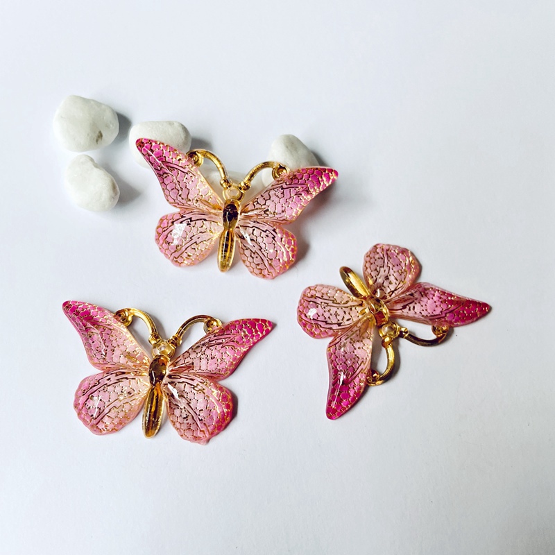 10Pcs NEW 38*22mm Butterfly Pl - Butterfly Rubber Sheet ulasan dan harga
